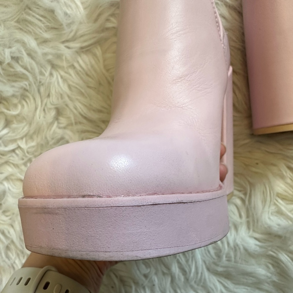 Steve Madden Triple Pink Leather Platform Chelsea Boots size 7 - Picture 8 of 11